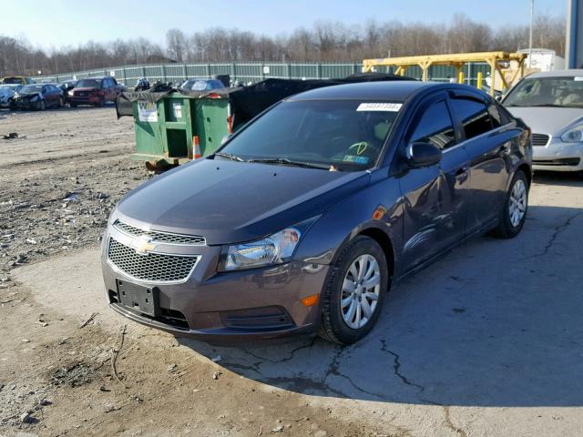 1G1PC5SH0B7147508 - 2011 CHEVROLET CRUZE LS GRAY photo 2