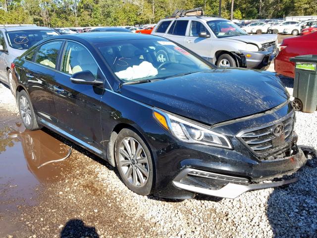 5NPE34AF5HH591058 - 2017 HYUNDAI SONATA SPO BLACK photo 1