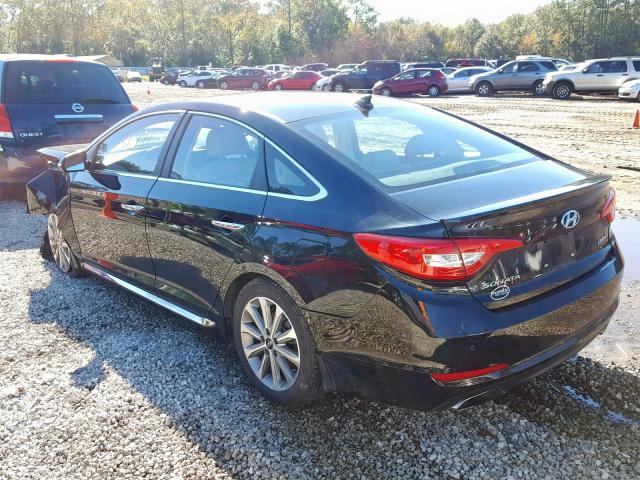 5NPE34AF5HH591058 - 2017 HYUNDAI SONATA SPO BLACK photo 3