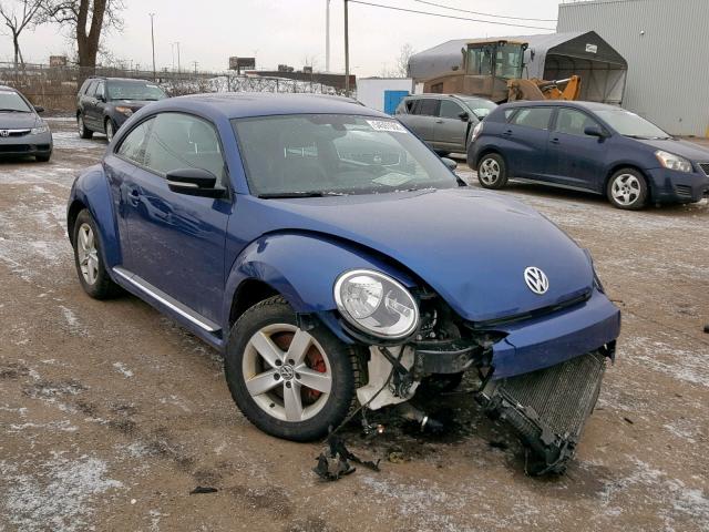 3VW4S7ATXEM629795 - 2014 VOLKSWAGEN BEETLE TUR BLUE photo 1