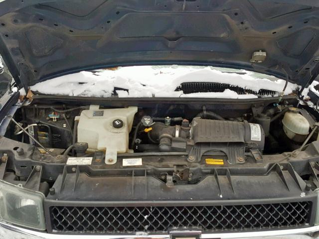 1GBFH15T331206590 - 2003 CHEVROLET EXPRESS G1 BLUE photo 7