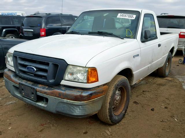 1FTYR10D55PA35553 - 2005 FORD RANGER WHITE photo 2