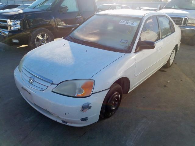 2HGES16523H500560 - 2003 HONDA CIVIC LX WHITE photo 2