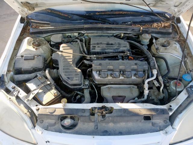 2HGES16523H500560 - 2003 HONDA CIVIC LX WHITE photo 7