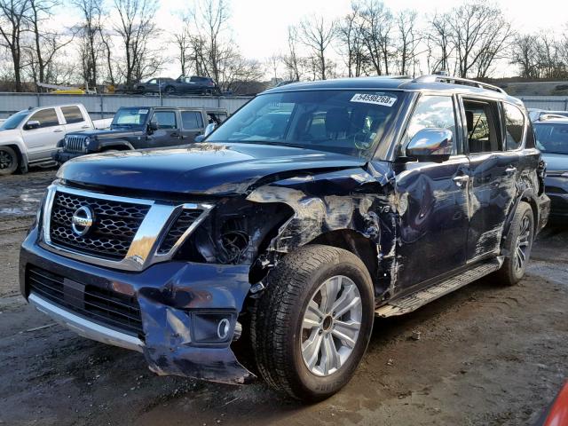 JN8AY2ND2J9056169 - 2018 NISSAN ARMADA SV BLUE photo 2