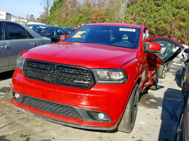 1C4RDHDG9HC859745 - 2017 DODGE DURANGO GT RED photo 2