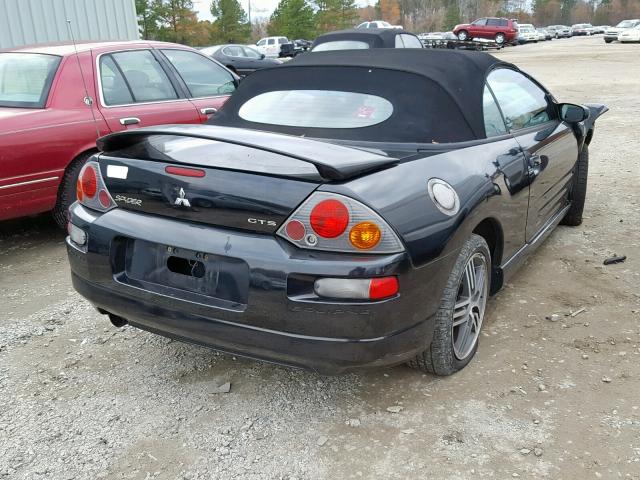 4A3AE75H53E018754 - 2003 MITSUBISHI ECLIPSE SP BLACK photo 4