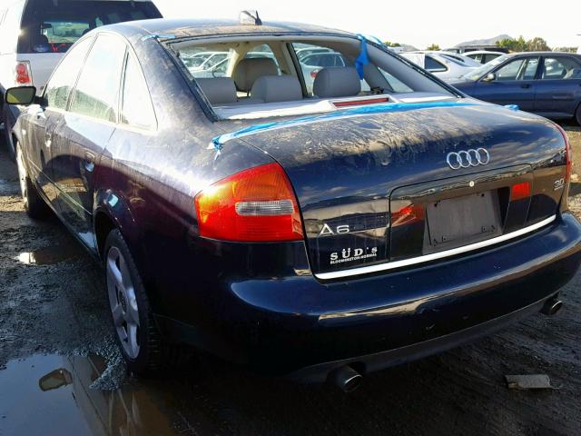 WAULT64BX4N086569 - 2004 AUDI A6 3.0 QUA BLUE photo 3