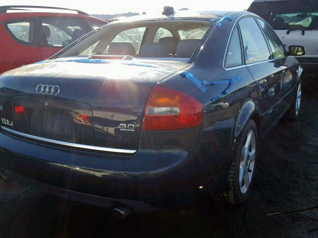 WAULT64BX4N086569 - 2004 AUDI A6 3.0 QUA BLUE photo 4