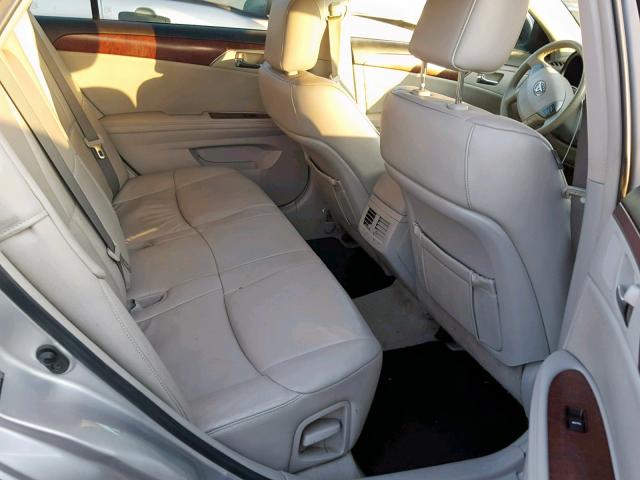4T1BK3DB7BU380669 - 2011 TOYOTA AVALON BAS Argent photo 6