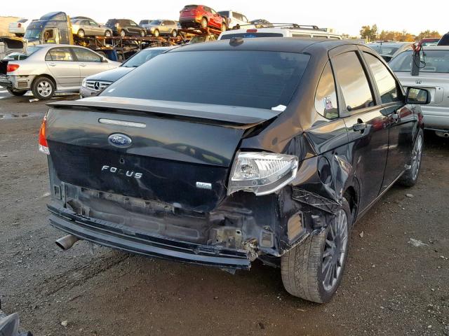 1FAHP36N69W106312 - 2009 FORD FOCUS SES BLACK photo 4