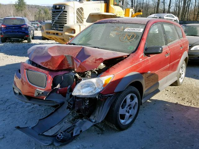 5Y2SL65836Z420521 - 2006 PONTIAC VIBE RED photo 2