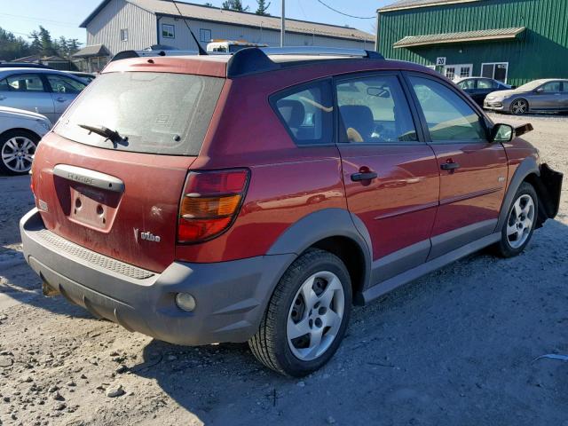 5Y2SL65836Z420521 - 2006 PONTIAC VIBE RED photo 4