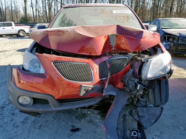 5Y2SL65836Z420521 - 2006 PONTIAC VIBE RED photo 9