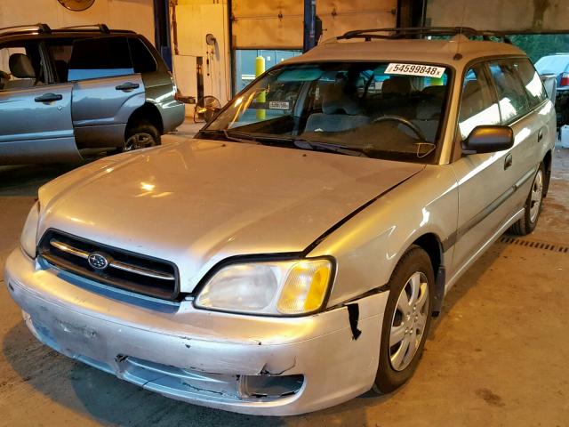 4S3BH635026310032 - 2002 SUBARU LEGACY L SILVER photo 2