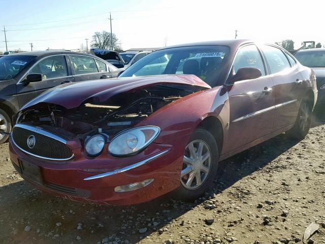 2G4WD582261201585 - 2006 BUICK LACROSSE C MAROON photo 2