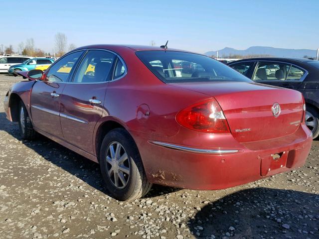 2G4WD582261201585 - 2006 BUICK LACROSSE C MAROON photo 3