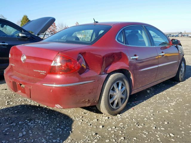 2G4WD582261201585 - 2006 BUICK LACROSSE C MAROON photo 4