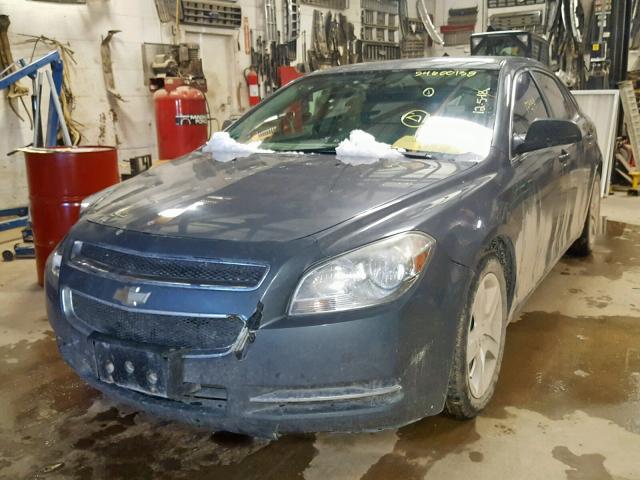 1G1ZG57N294216285 - 2009 CHEVROLET MALIBU LS BLUE photo 2