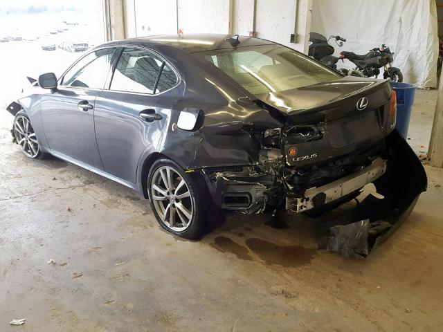 JTHBK262285054324 - 2008 LEXUS IS 250 GRAY photo 3