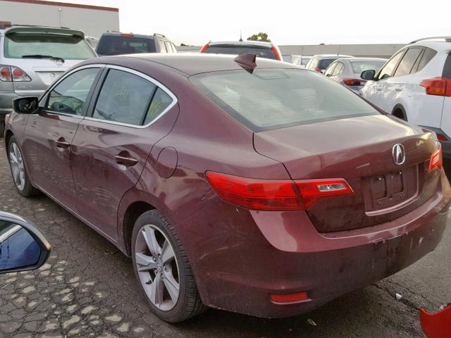 19VDE1F70DE010529 - 2013 ACURA ILX 20 TEC BURGUNDY photo 3