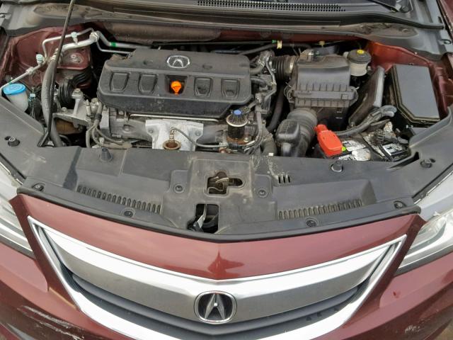 19VDE1F70DE010529 - 2013 ACURA ILX 20 TEC BURGUNDY photo 7