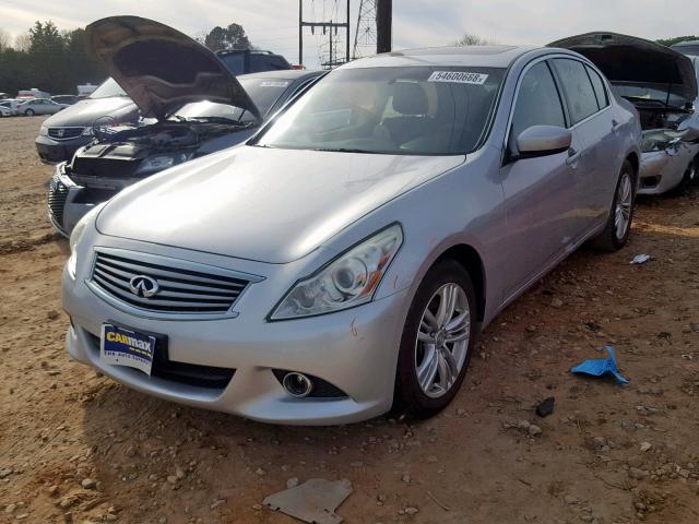 JN1CV6AR6CM971793 - 2012 INFINITI G37 SILVER photo 2