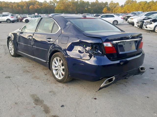 JTHCL5EF5B5010025 - 2011 LEXUS LS 460 BLUE photo 3