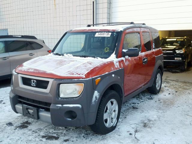 5J6YH28584L019885 - 2004 HONDA ELEMENT EX ORANGE photo 2