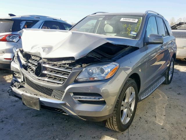 4JGDA5JB7DA175613 - 2013 MERCEDES-BENZ ML 350 GRAY photo 2