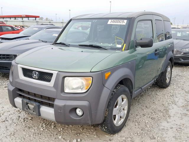 5J6YH28514L006461 - 2004 HONDA ELEMENT EX GREEN photo 2