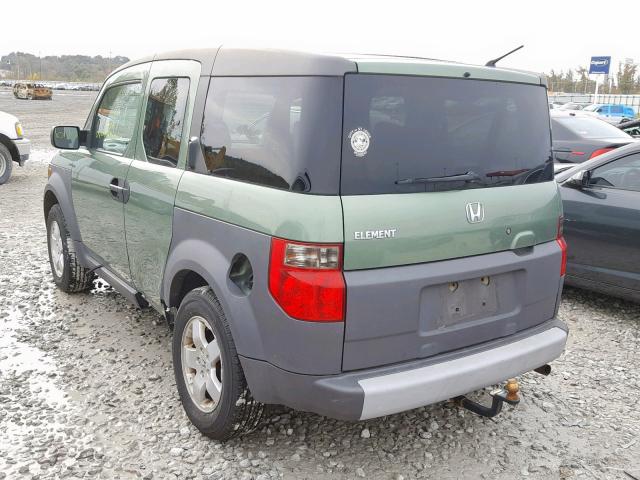 5J6YH28514L006461 - 2004 HONDA ELEMENT EX GREEN photo 3