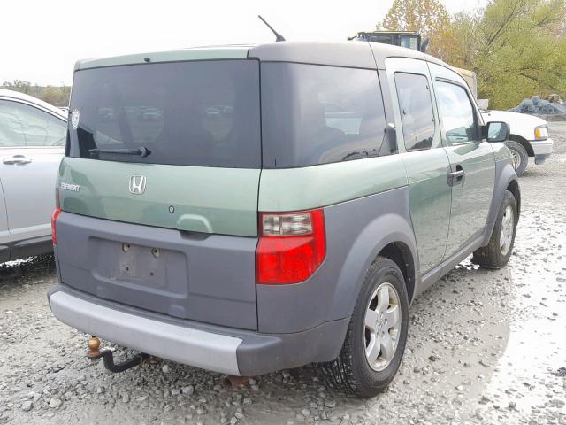 5J6YH28514L006461 - 2004 HONDA ELEMENT EX GREEN photo 4