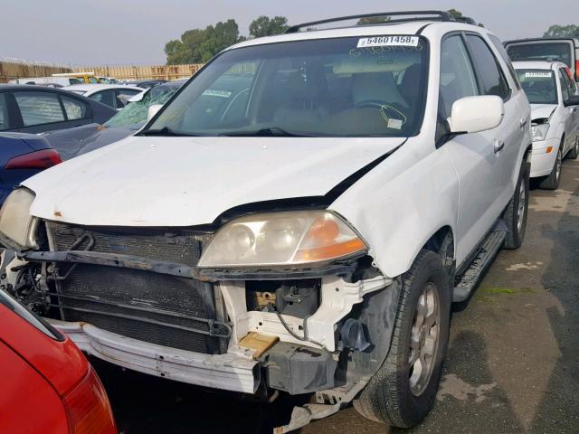 2HNYD18672H531887 - 2002 ACURA MDX TOURIN WHITE photo 2