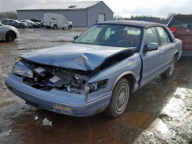 2MELM74W8VX699801 - 1997 MERCURY GRAND MARQ BLUE photo 2