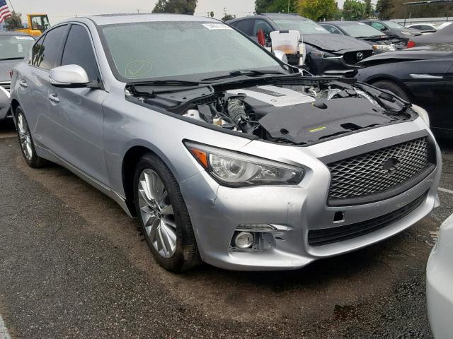 JN1BV7AP1FM342172 - 2015 INFINITI Q50 BASE SILVER photo 1