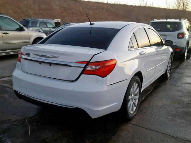 1C3CCBBB4DN678925 - 2013 CHRYSLER 200 TOURIN WHITE photo 4