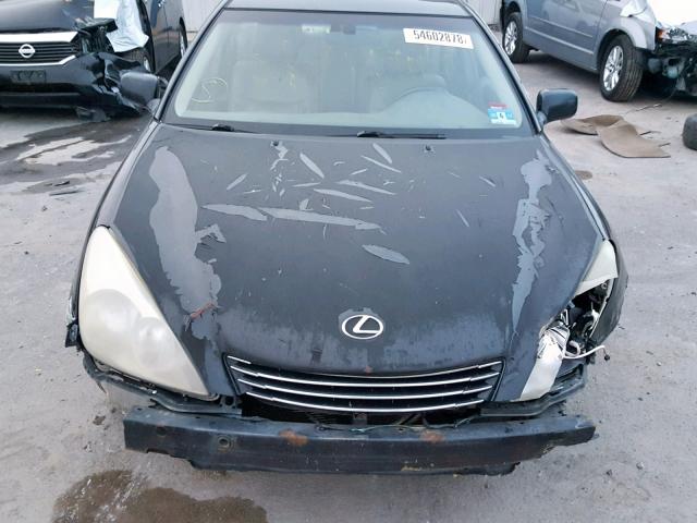 JTHBF30G120054673 - 2002 LEXUS ES 300 BLACK photo 7