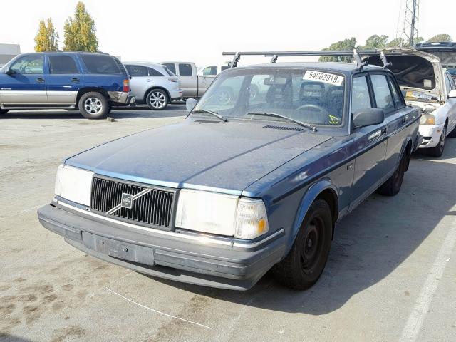 YV1AS8805N1473082 - 1992 VOLVO 240 BASE BLUE photo 2