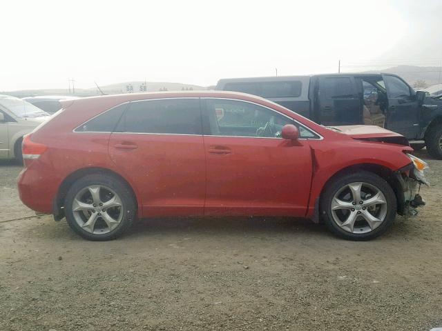 4T3BK3BB3AU045630 - 2010 TOYOTA VENZA BASE RED photo 9