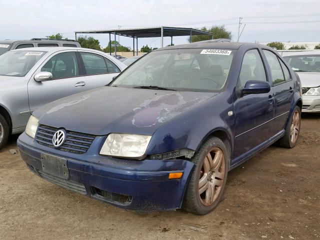 3VWSC29M71M079843 - 2001 VOLKSWAGEN JETTA GLS BLUE photo 2