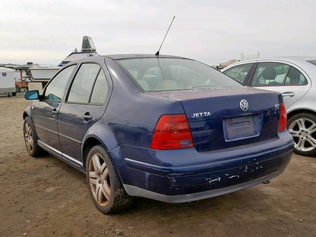 3VWSC29M71M079843 - 2001 VOLKSWAGEN JETTA GLS BLUE photo 3