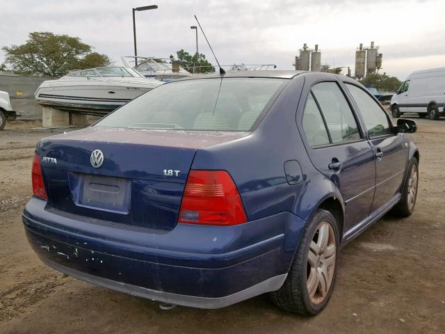 3VWSC29M71M079843 - 2001 VOLKSWAGEN JETTA GLS BLUE photo 4