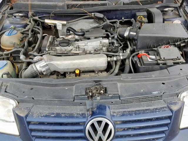 3VWSC29M71M079843 - 2001 VOLKSWAGEN JETTA GLS BLUE photo 7