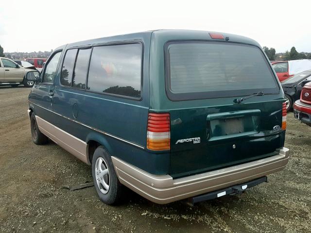 1FMDA31X9SZA39255 - 1995 FORD AEROSTAR GREEN photo 3