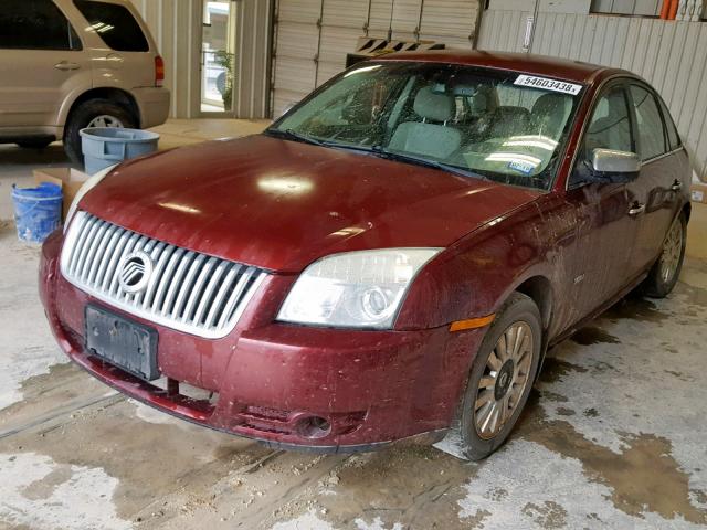 1MEHM40W38G609295 - 2008 MERCURY SABLE LUXU BURGUNDY photo 2