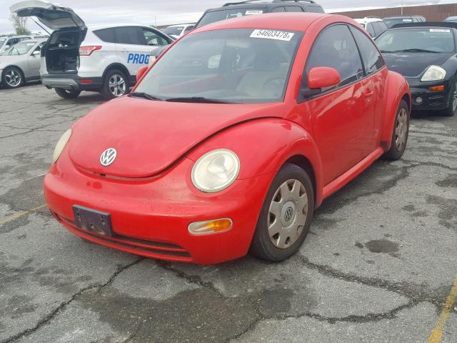 3VWBB61CXWM032004 - 1998 VOLKSWAGEN NEW BEETLE RED photo 2