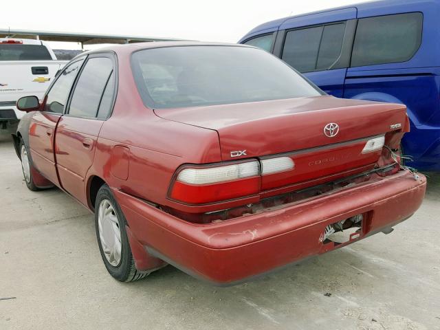 2T1BB02E5TC178525 - 1996 TOYOTA COROLLA DX RED photo 3