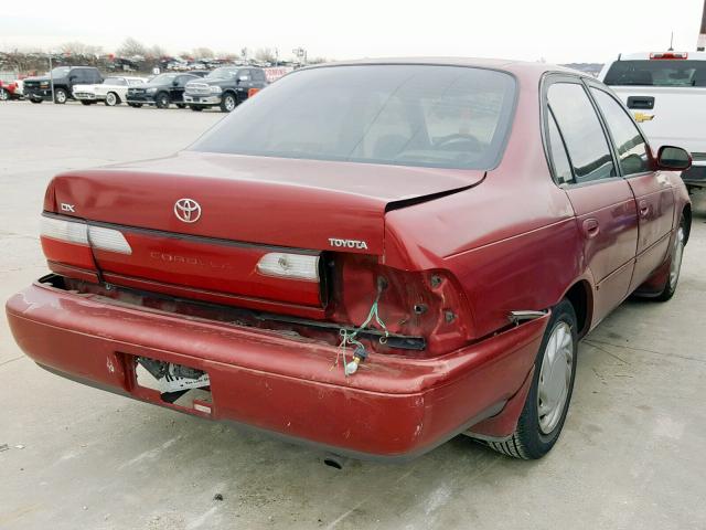 2T1BB02E5TC178525 - 1996 TOYOTA COROLLA DX RED photo 4