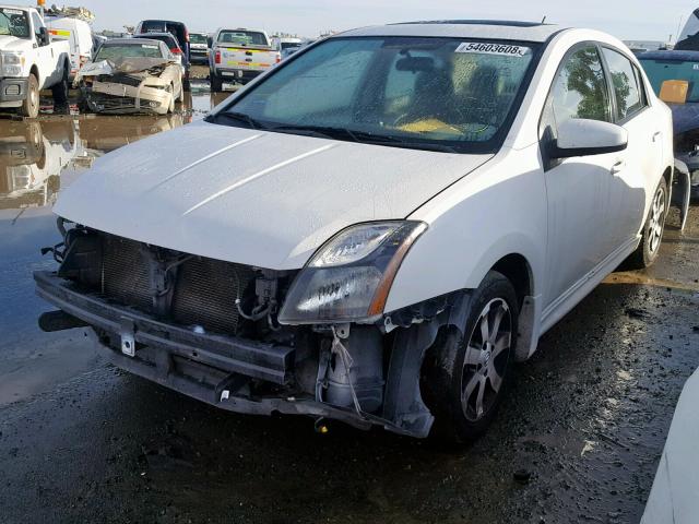 3N1AB6AP1CL779500 - 2012 NISSAN SENTRA 2.0 WHITE photo 2